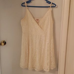 Mossimo White Knee Length Dress